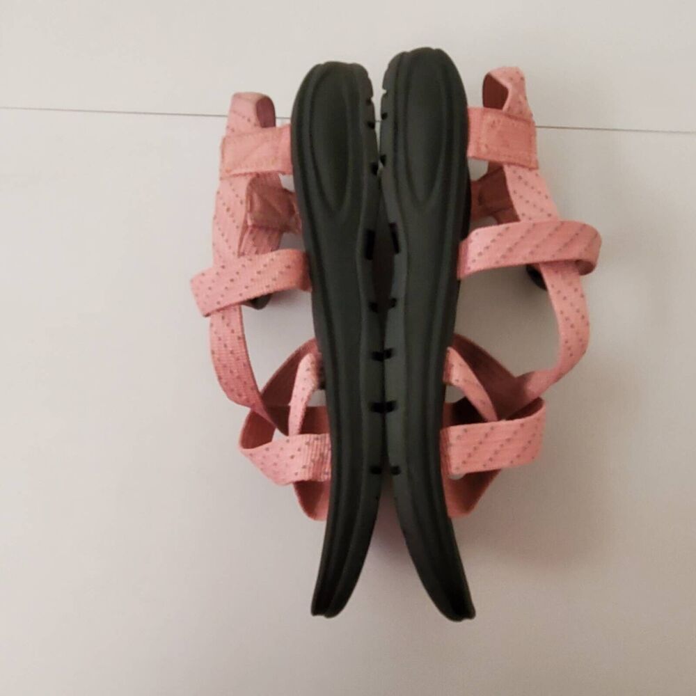 Madden Girl Womens 7.5-8.5 Sandals Sun Blush Pink Strappy Mismatched New - Picture 7 of 16